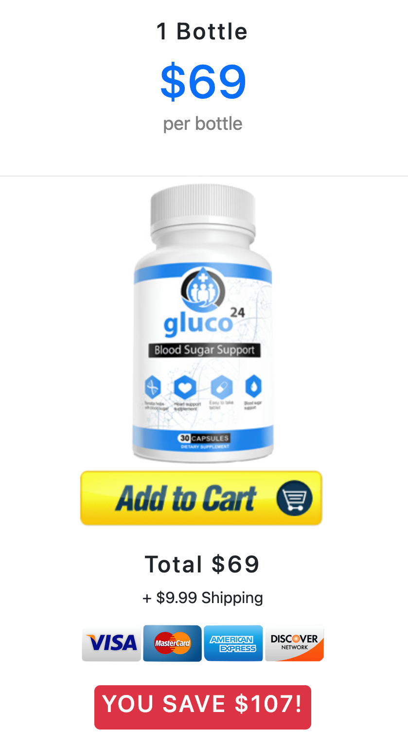 Gluco24 - 1 Bottle